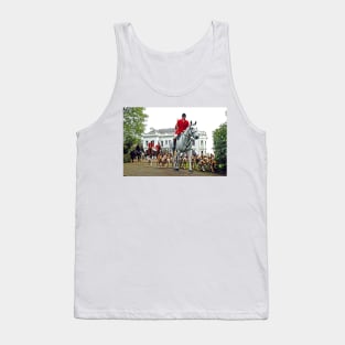 Foxhound Dogs Horses West Berkshire Hunt England Tank Top